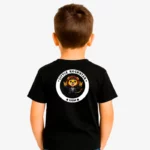 Camiseta niños Little rockstar Lion (negro) (detrás)