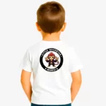 Camiseta niños Little rockstar Monkey (blanco) (detrás)