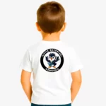 Camiseta niños Little rockstar Penguin (blanco) (detrás)