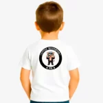 Camiseta niños Little rockstar Pig (blanco) (detrás)
