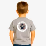 Camiseta niños Little rockstar Rat (gris vigoré) (detrás)