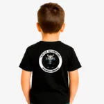 Camiseta niños Little rockstar Rhinoceros (negro) (detrás)