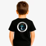 Camiseta niños Little rockstar Snake (negro) (detrás)