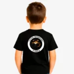 Camiseta niños Little rockstar Tiger (negro) (detrás)