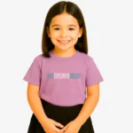 Camiseta niños Melbourne Mr Trendy Bear (lavanda) (delante)