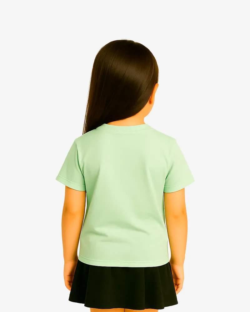 Camiseta niños Melbourne Mr Trendy Bear (verde mist) (detrás)