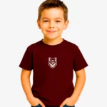 Camiseta niños Perth Mr Trendy Bear (granate) (delante)