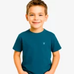 Camiseta niños Sydney Mr Trendy Bear (azul denim) (delante)