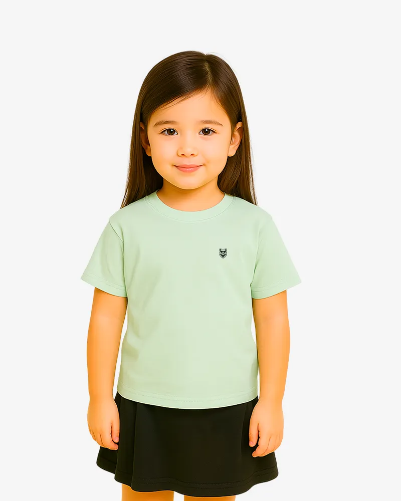 Camiseta niños Sydney Mr Trendy Bear (verde mist) (delante)