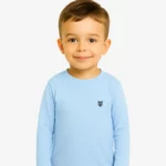 Camiseta manga larga niños Sydney Mr Trendy Bear (azul celeste) (delante)