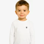 Camiseta manga larga niños Sydney Mr Trendy Bear (blanco) (delante)