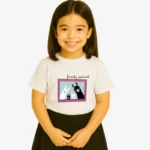 Camiseta niña Family portrait (blanco) (delante)