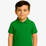 Polo niños Sydney Mr Trendy Bear (verde tropical) (delante)