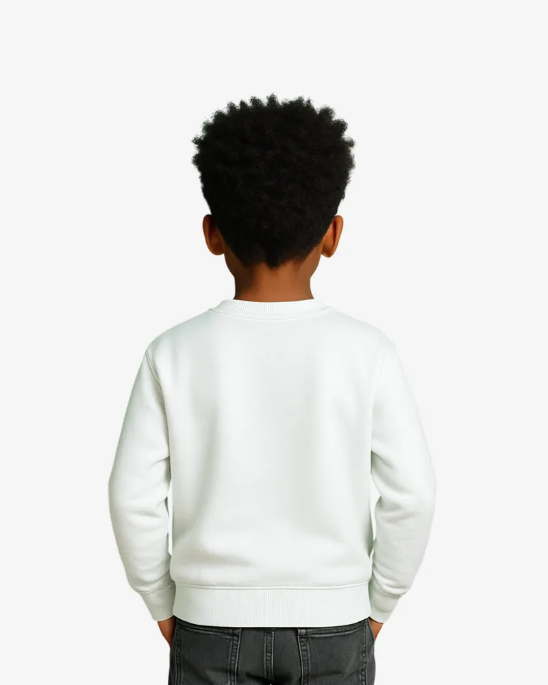 Sudadera niños Melbourne Mr Trendy Bear (blanco) (detrás)