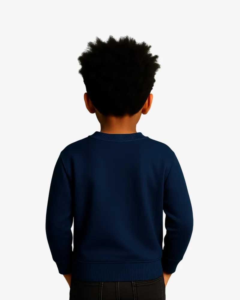 Sudadera niños Sydney Mr Trendy Bear (azul marino) (detrás)