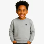 Sudadera niños Sydney Mr Trendy Bear (gris vigoré) (delante)