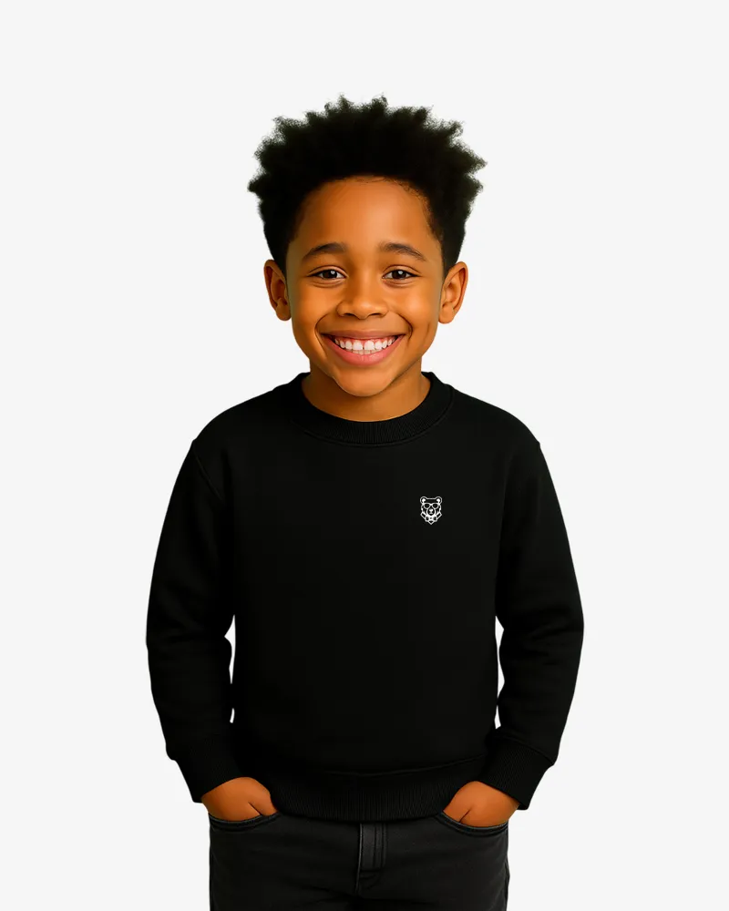 Sudadera niños Sydney Mr Trendy Bear (negro) (delante)