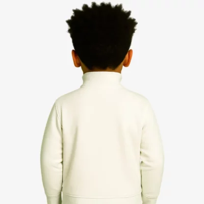 Sudadera niños cremallera Sydney Mr Trendy Bear (blanco) (detrás)