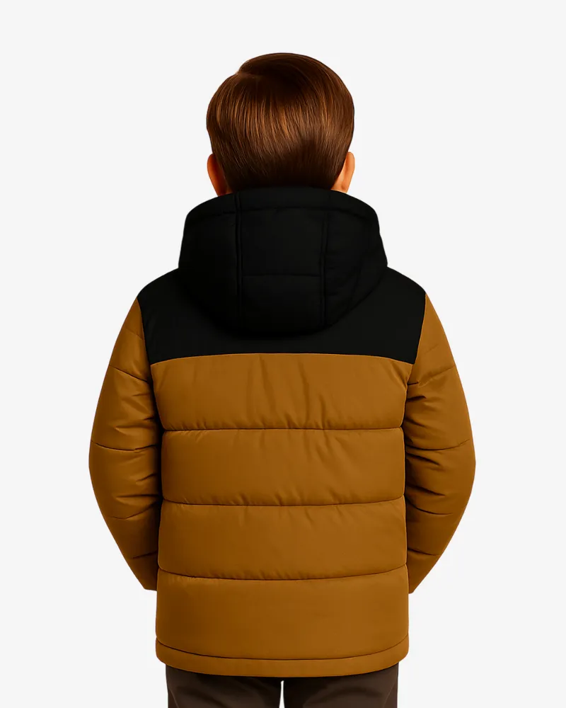 Abrigo acolchado Sydney Mr Trendy Bear (amarillo curry_negro) (detrás)