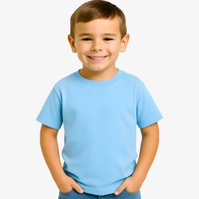 Camiseta niños Basic (azul celeste)