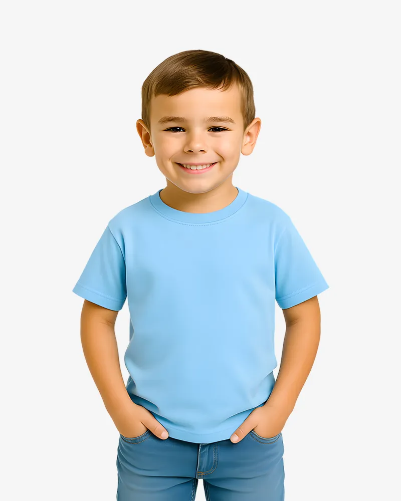 Camiseta niños Basic (azul celeste)