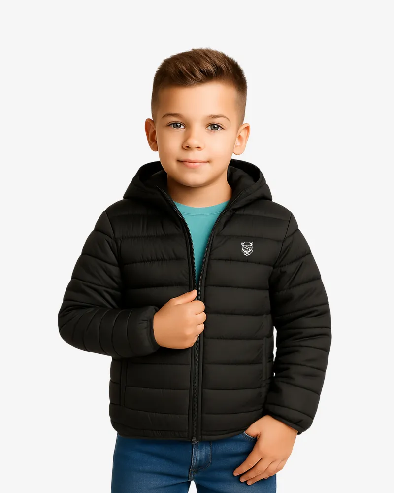 Chaqueta niños Sydney Mr Trendy Bear (negro) (delante)