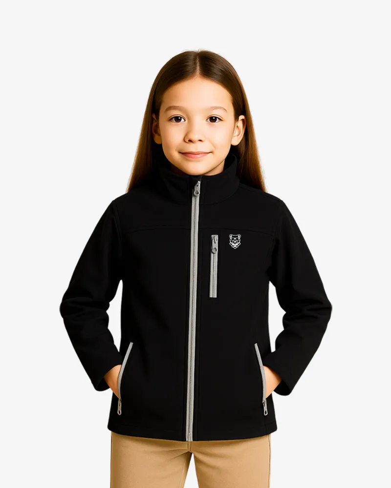 Softshell Active Sydney Mr Trendy Bear (negro) (delante)