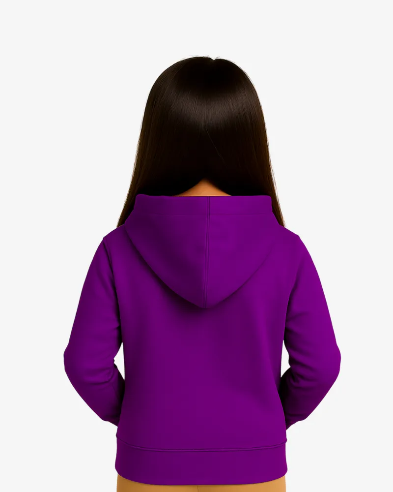 Sudadera Core niños Sydney Mr Trendy Bear (púrpura) (detrás)