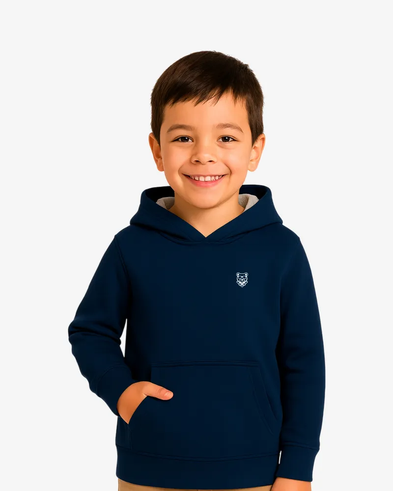 Sudadera Dual Tone niños Sydney Mr Trendy Bear (azul marino_gris vigoré) (delante)