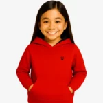 Sudadera Dual Tone niños Sydney Mr Trendy Bear (rojo_negro) (delante)