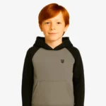 Sudadera Urban niños Sydney Mr Trendy Bear (gris vigoré_negro) (delante)